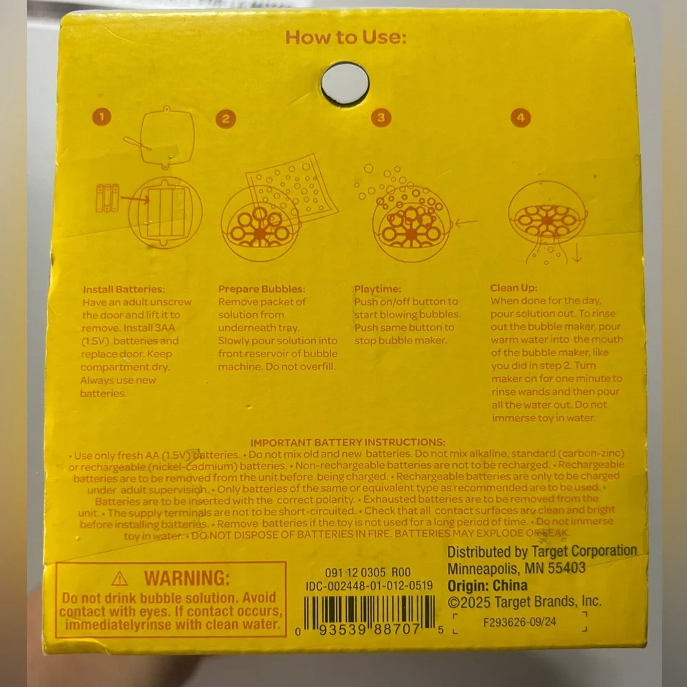 Sun Squad Bubble Maker - Yellow and Pink